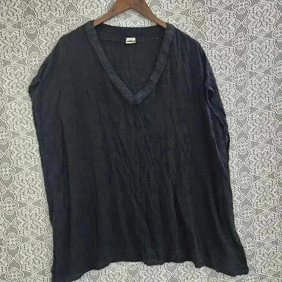 O'Neill Rayon V neck Kimono Short sleeve Blouse S - Picture 1 of 8